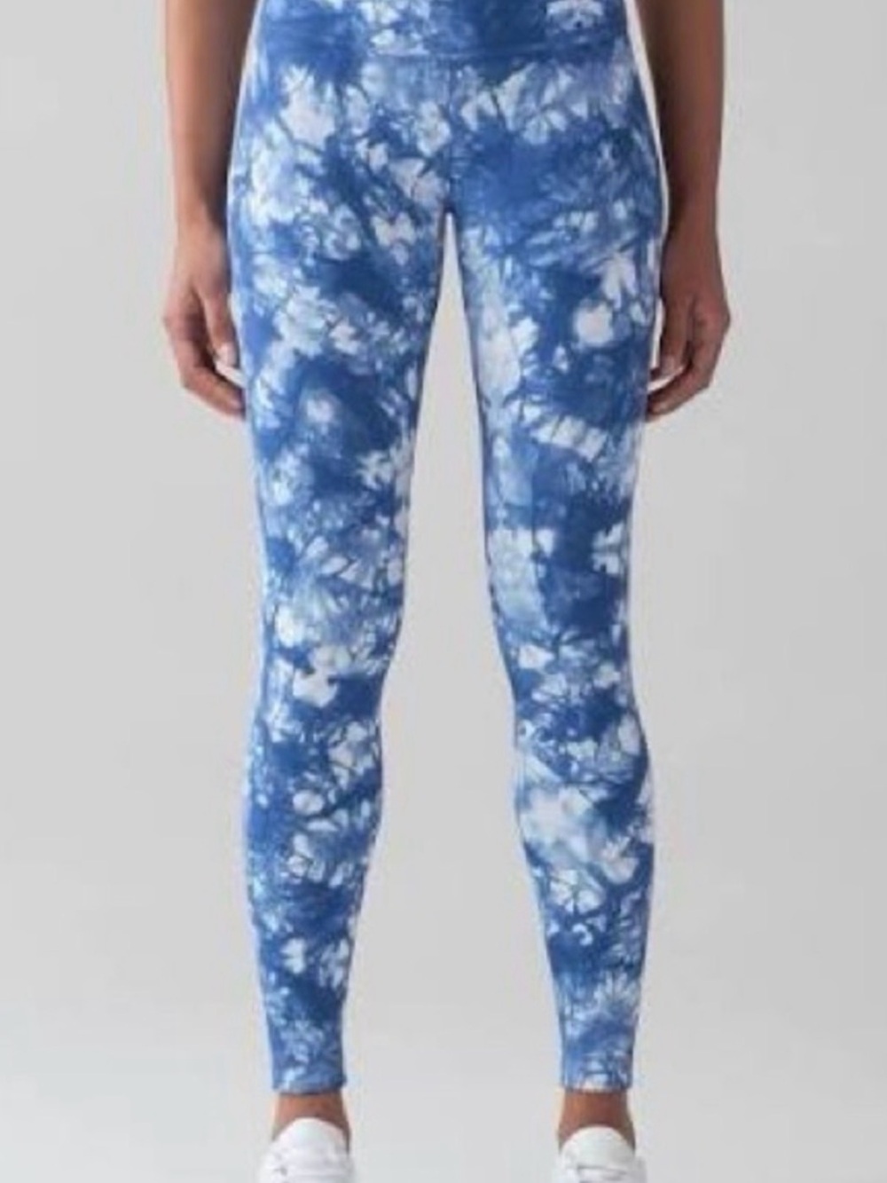 Lululemon Wunder Under High Rise Tight 8 Blue Shibori Tie Dye Luxtreme